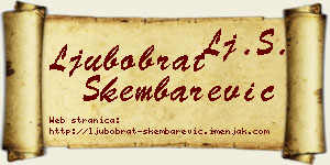 Ljubobrat Škembarević vizit kartica